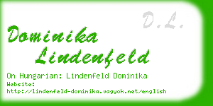 dominika lindenfeld business card